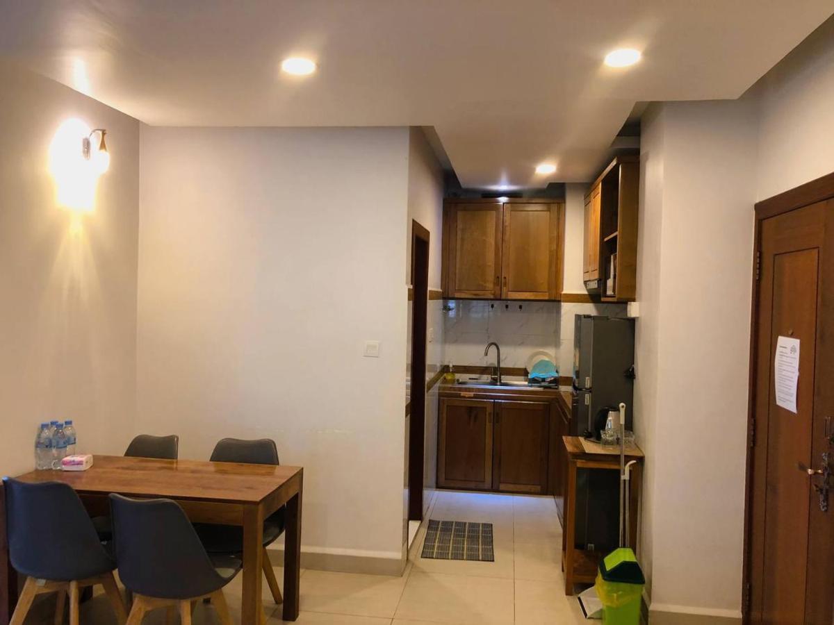 60m² 2 slaapkamer, 2 privé badkamer Appartement in Chamkar Morn Phnom-Penh Buitenkant foto