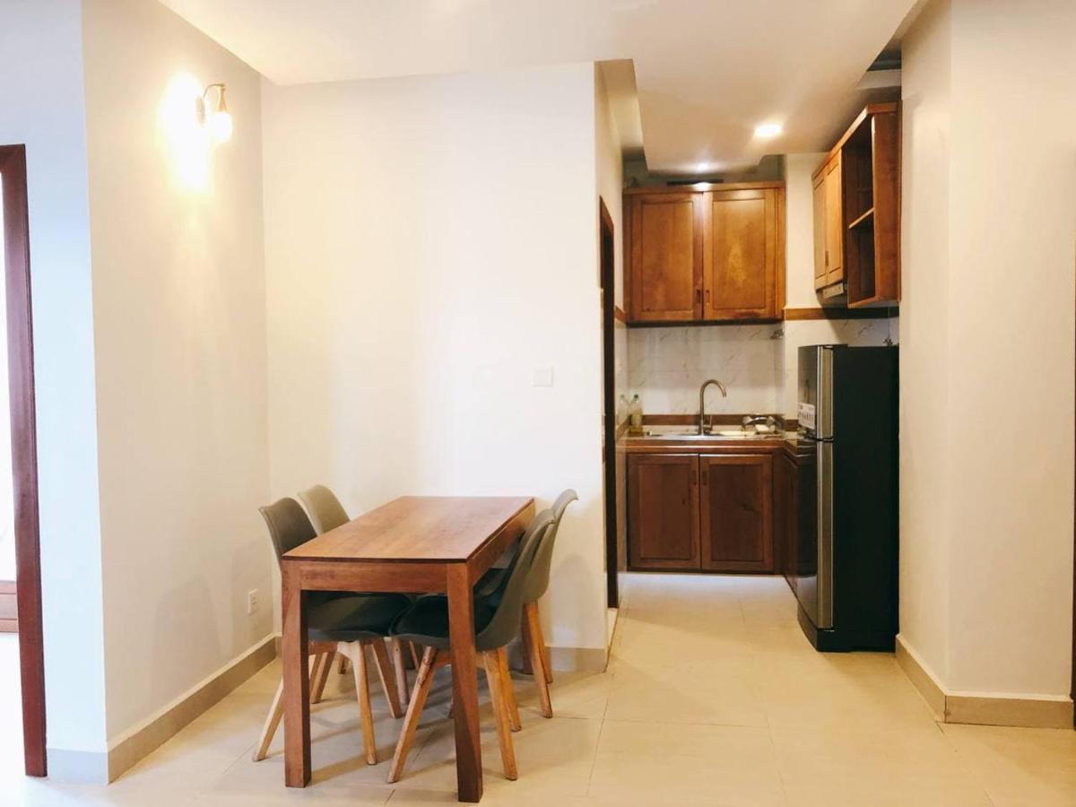 60m² 2 slaapkamer, 2 privé badkamer Appartement in Chamkar Morn Phnom-Penh Buitenkant foto