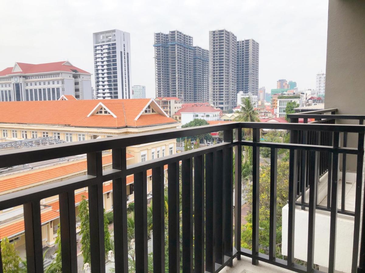 60m² 2 slaapkamer, 2 privé badkamer Appartement in Chamkar Morn Phnom-Penh Buitenkant foto