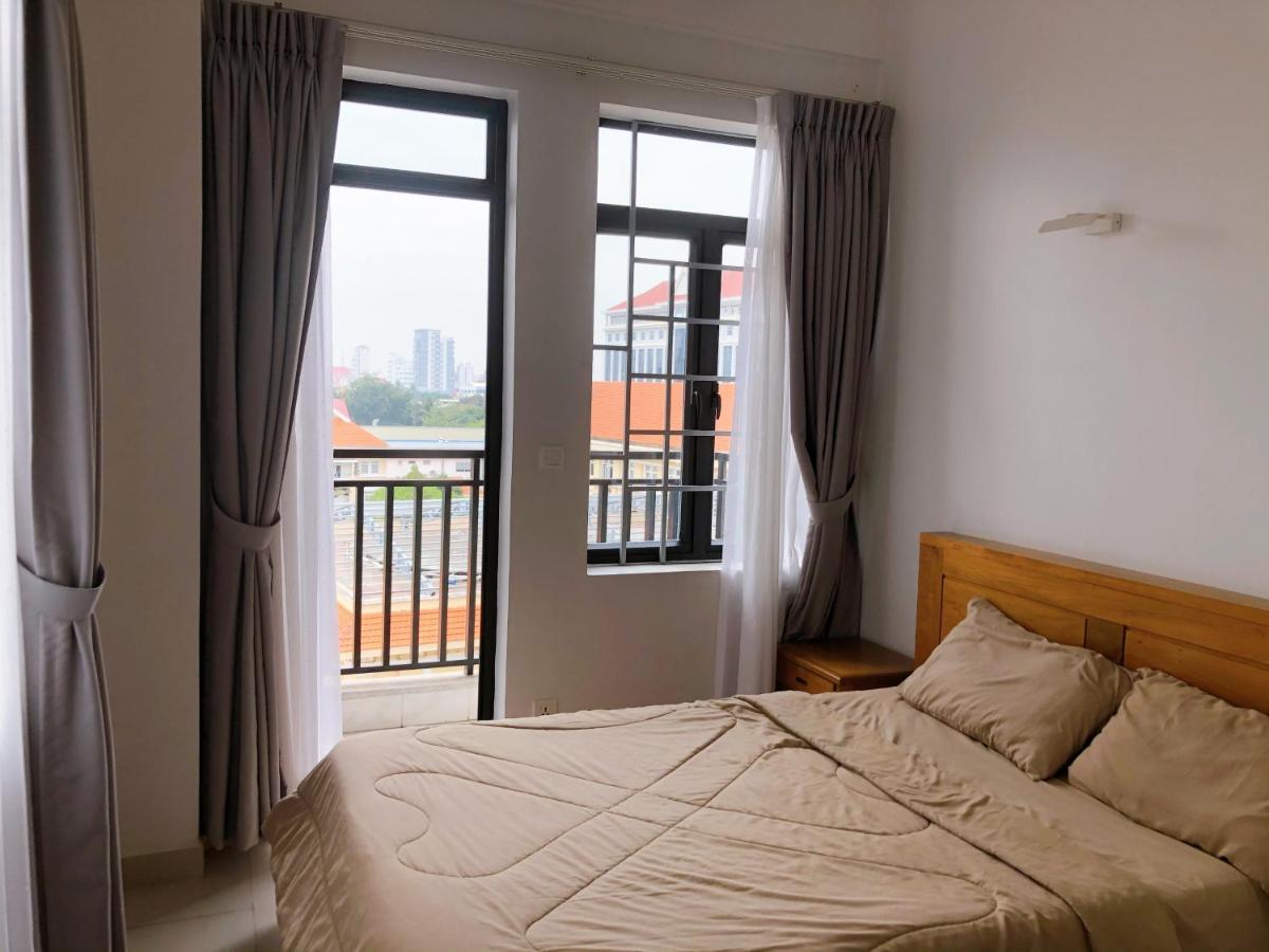 60m² 2 slaapkamer, 2 privé badkamer Appartement in Chamkar Morn Phnom-Penh Buitenkant foto