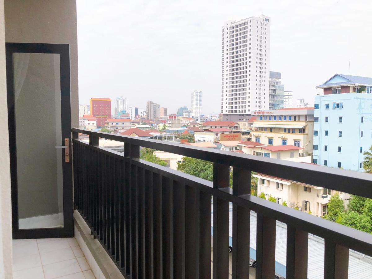 60m² 2 slaapkamer, 2 privé badkamer Appartement in Chamkar Morn Phnom-Penh Buitenkant foto