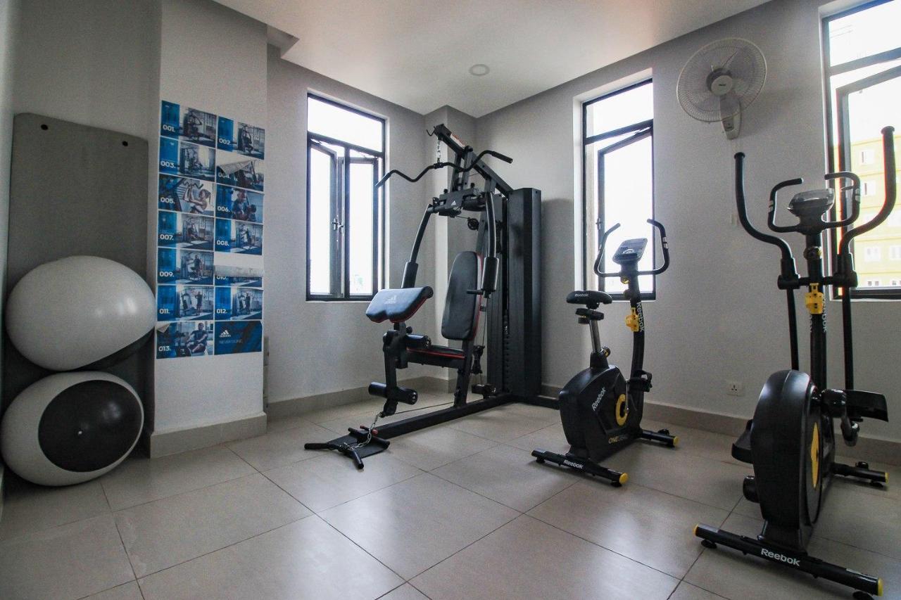 60m² 2 slaapkamer, 2 privé badkamer Appartement in Chamkar Morn Phnom-Penh Buitenkant foto